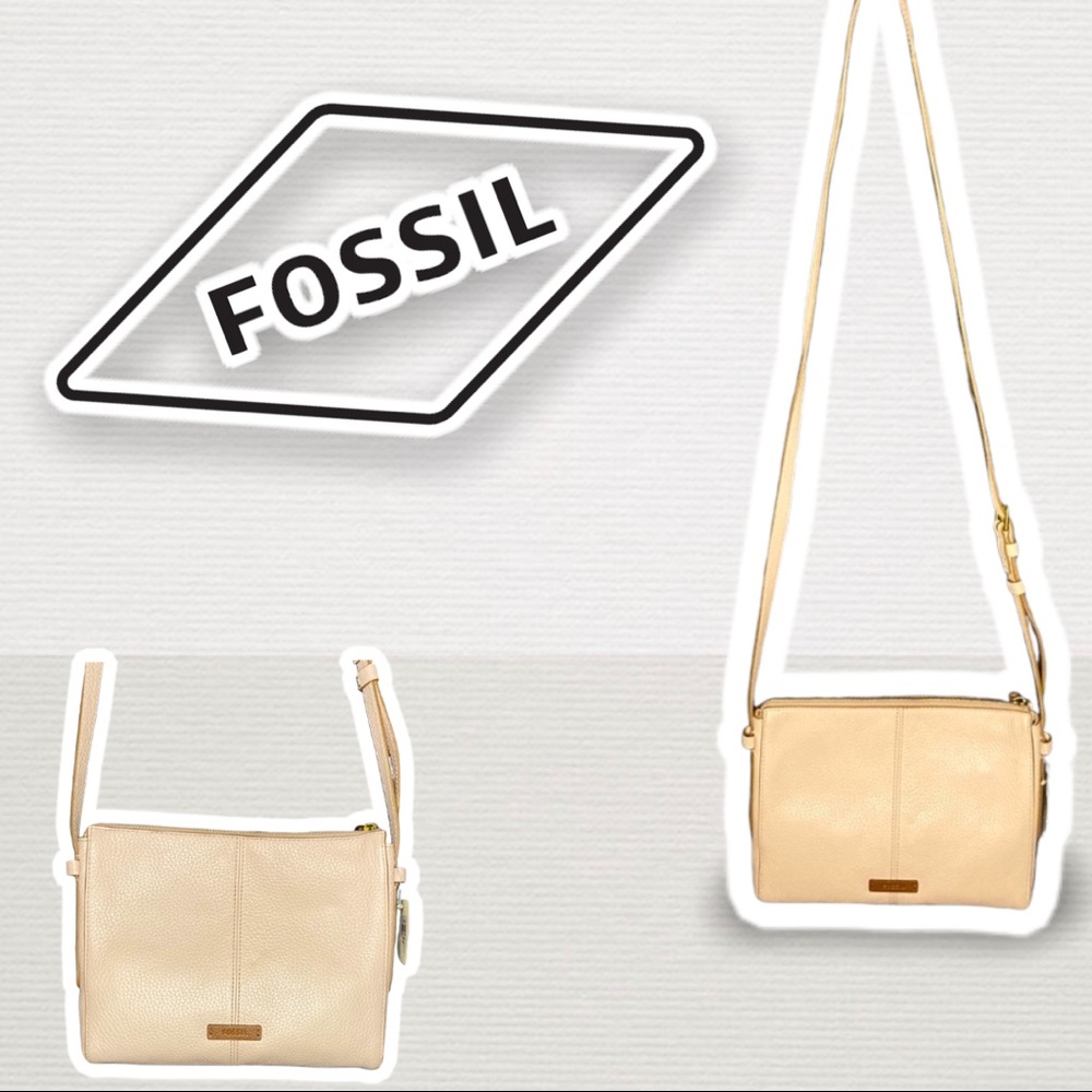 🆕 Fossil Baby Pink Leather Crossbody Bag